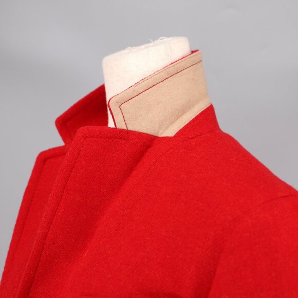 TALBOTS Shetland Wool Blend Blazer Red Pop Size 10 - Picture 6 of 9